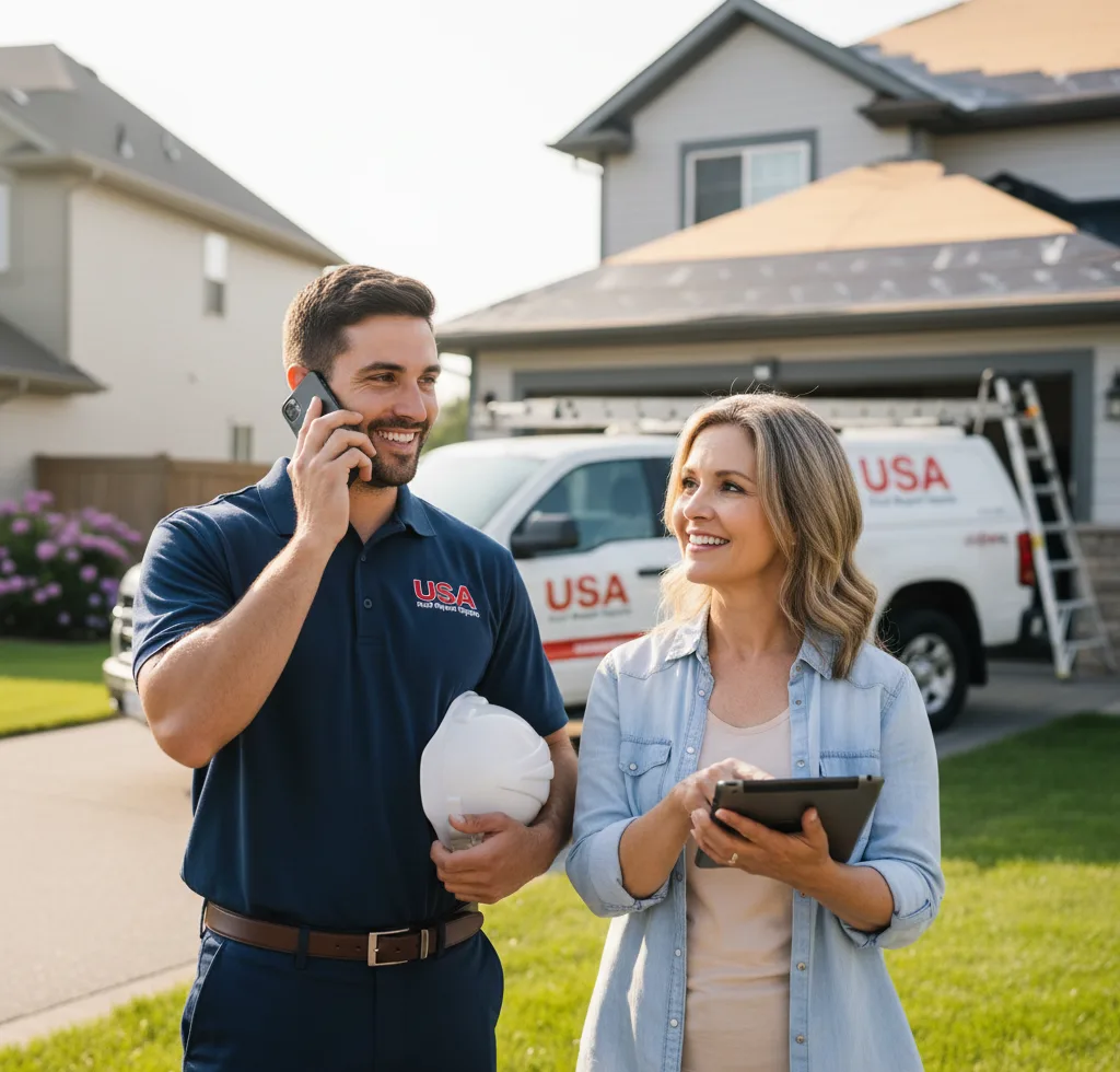 USA Roof Repair Experts customer support in Warroad